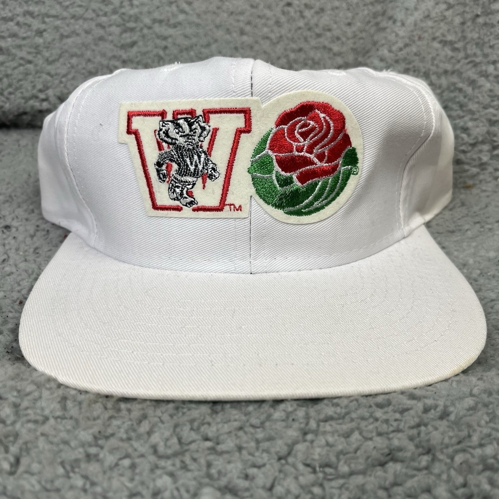 Vintage Wisconsin Badgers 1994 Rose Bowl Hat Snapback Men's Bucky Badger Cap - Picture 1 of 10